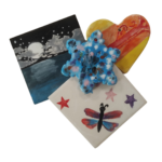 Tiles, coasters & small hanging decorations