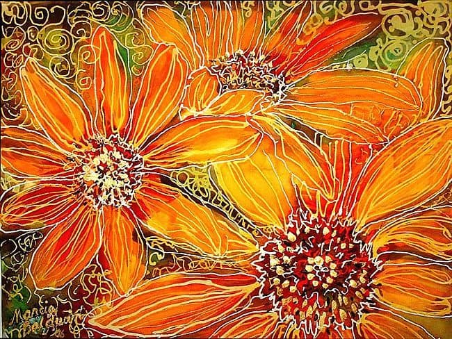 Framed Summer Batik Art (16+)